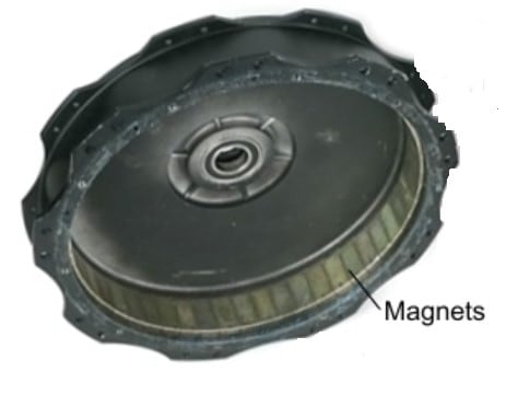 Magnets Inside E-bike Motor