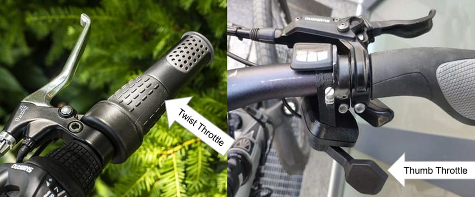 E-bike Twist and Thumb Throttles